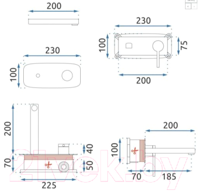 Смеситель REA Oval B8860