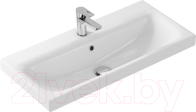 Умывальник со смесителем Cersanit Moduo 80 Slim / P-UM-MOD80SL/1 + 63063 - фото