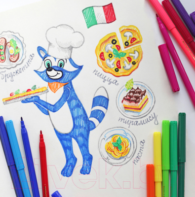 Фломастеры Мульти-пульти Енот в Италии / WP_10726