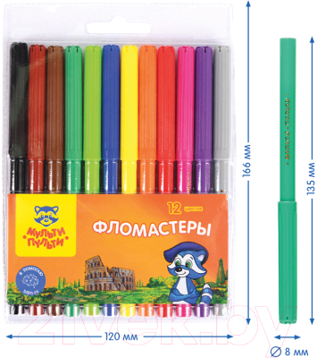 Фломастеры Мульти-пульти Енот в Италии / WP_10726