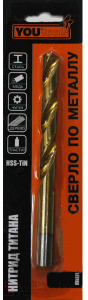 Сверло Yourtools HSS-TiN 6.5x63x101мм - фото