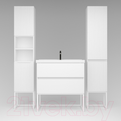 Тумба под умывальник Дабер 012 / Т12.8.1.5 (белый древесный)