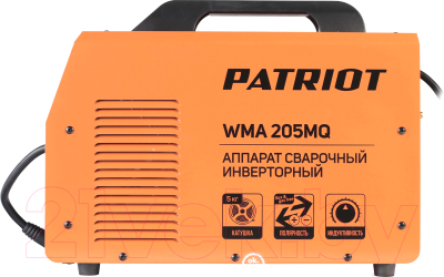 Инвертор сварочный PATRIOT WMA 205MQ MIG/MAG/MMA