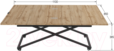 Стол-трансформер Калифорния мебель Андрэ Loft (дуб вотан)