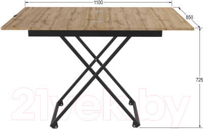 Стол-трансформер Калифорния мебель Андрэ Loft (дуб вотан)