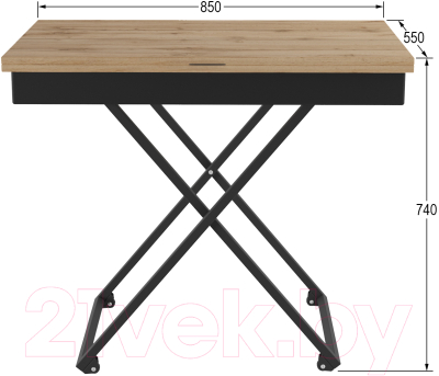 Стол-трансформер Калифорния мебель Андрэ Loft (дуб вотан)