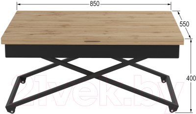 Стол-трансформер Калифорния мебель Андрэ Loft (дуб вотан)