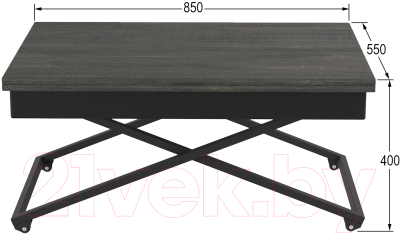 Стол-трансформер Калифорния мебель Андрэ Loft (интра)