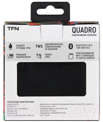 Портативная колонка TFN TWS Quadro / TFN-BS03-01BK