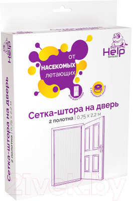 Москитная сетка на дверь Help 80337