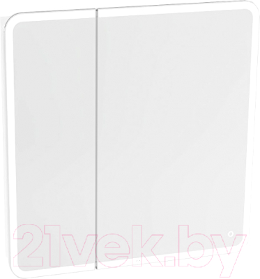 Шкаф с зеркалом для ванной Grossman Адель 80 / 208004 - фото