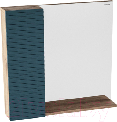 Шкаф с зеркалом для ванной Grossman Альба 80 / 208005 - фото