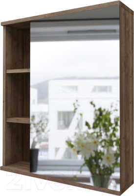 Шкаф с зеркалом для ванной Grossman Форта 70 / 2070022 - фото