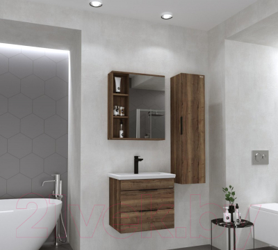 Шкаф с зеркалом для ванной Grossman Форта 70 / 2070022