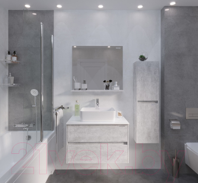 Шкаф-полупенал для ванной Grossman Эдванс 35 / 303504