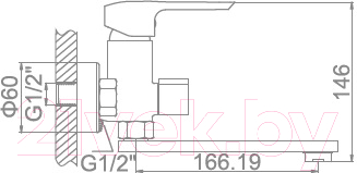 Смеситель Ledeme L3158