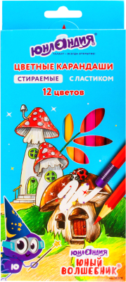 Набор цветных карандашей Юнландия Юный Волшебник / 181578 - фото