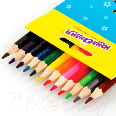 Набор цветных карандашей Юнландия Забавные картинки / 181643