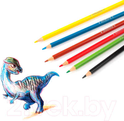 Набор цветных карандашей Юнландия Забавные картинки / 181643