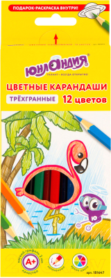 Набор цветных карандашей Юнландия Экзотика / 181647 - фото