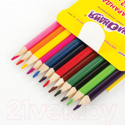 Набор цветных карандашей Юнландия Экзотика / 181647