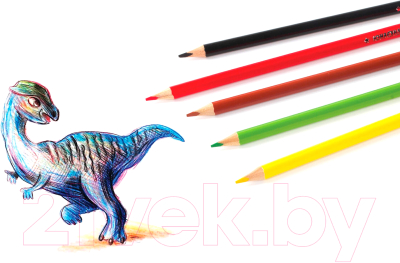 Набор цветных карандашей Юнландия Экзотика / 181647