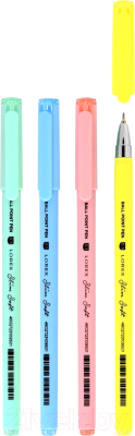 Набор шариковых ручек Lorex Pastel Slim Soft / LXOPSS-PS1-4p - фото