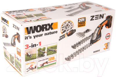Кусторез аккумуляторный Worx WG801E.9 (без АКБ и ЗУ)