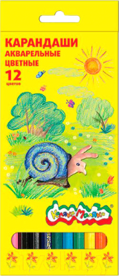 Набор акварельных карандашей Каляка-Маляка КАКМ12 - фото