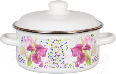 Кастрюля СтальЭмаль Мозаика / 1RB201М - фото