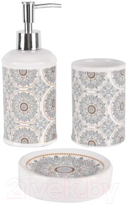 Набор аксессуаров для ванной Arya Ethnic / 8680943211828 - фото