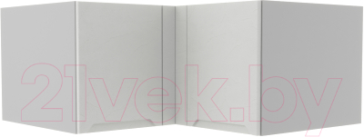 Шкаф навесной для кухни ДСВ Тренто ГВПГУ 1000 (серый/белый) - фото