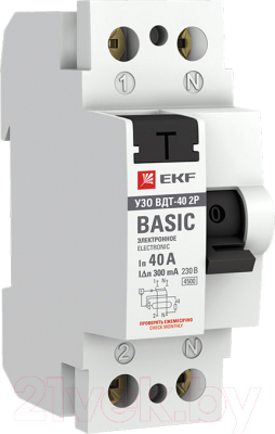 Устройство защитного отключения EKF Basic / elcb-2-40-300e-sim - фото