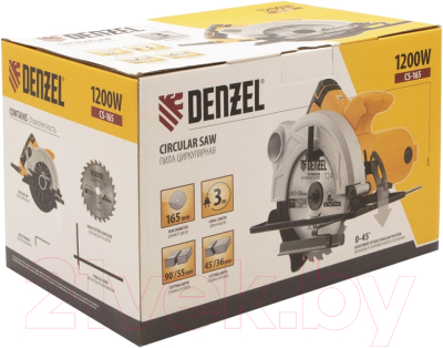 Дисковая пила Denzel CS-165 / 27301