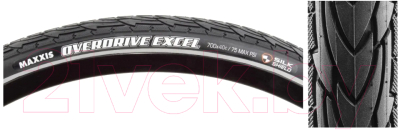 Велопокрышка Maxxis Overdrive Excel 700x40C TPI60 Wire / ETB00394200