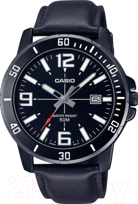 Часы наручные мужские Casio MTP-VD01BL-1B - фото