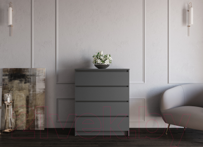 Комод ДСВ Мори МК 800.4 (графит)