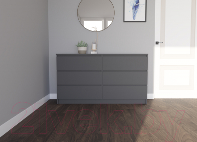 Комод ДСВ Мори МК 1380.6 (графит)