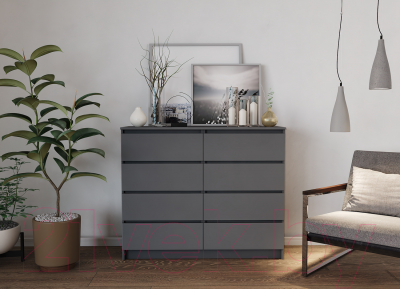 Комод ДСВ Мори МК 1200.8 (графит)