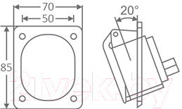 Розетка кабельная КС 414 16А YHT