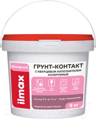 Грунтовка ilmax Decorgrunt Грунт-контакт колеруемая НВ П 1 ПС - фото