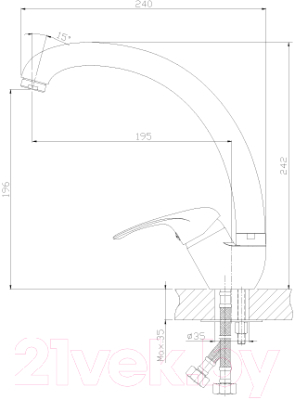 Смеситель Rossinka Silvermix A35-25