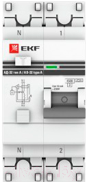 Дифференциальный автомат EKF PROxima АД-32 6/30 2п