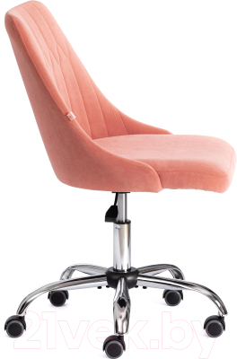 Кресло офисное Tetchair Swan флок (розовый)