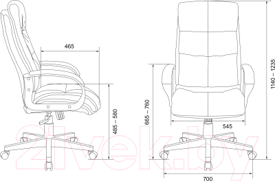 Кресло офисное Бюрократ CH-824 Fabric