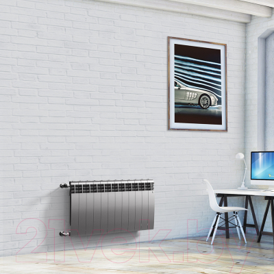 Радиатор биметаллический Royal Thermo Biliner 500 Silver Satin (13 секций)