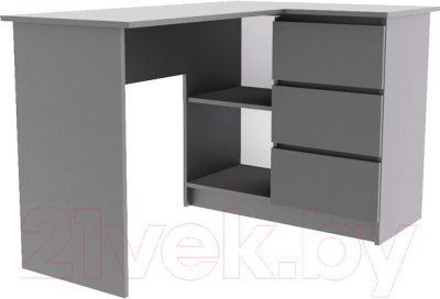 Письменный стол ДСВ Мори универсальный МС-16/2 (графит) - фото