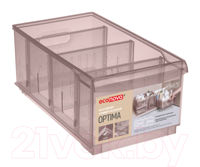 Органайзер для хранения Econova Optima / 433217214 (коричневый) - фото