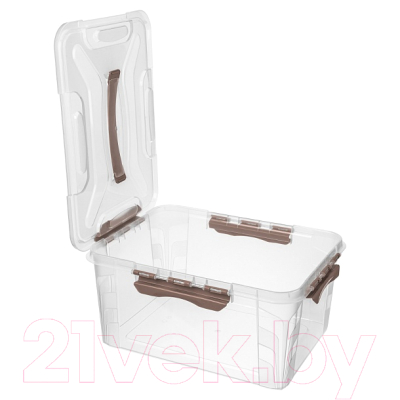 Ящик для хранения Econova Grand Box / 433200414 (15.3л, коричневый)