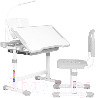 Парта+стул Anatomica Vitera с ящиком, подставкой и светильником